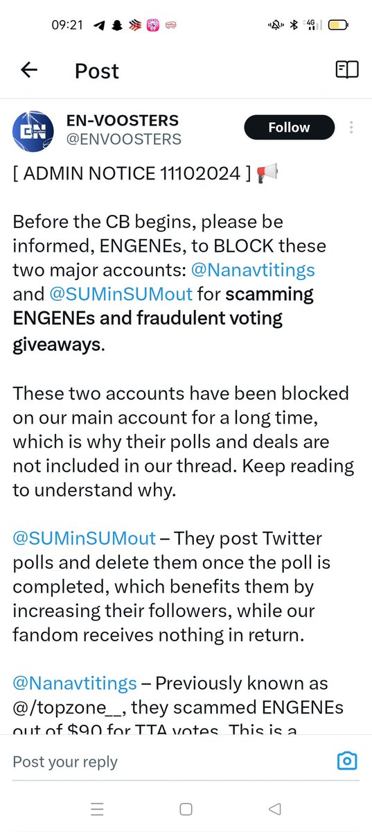 Theweareone1485's tweet photo. Dear all...please unfollow and blocked this scammer @Nanavtitings...they in active to manipulative poll voting and lie seller with change many time name..lets alert for not many people deceived..this is detail
Paypal acc-Lonederser@gmail.com
#pless help to RT this https://t.co/COATFWpB3t