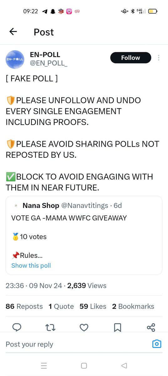 Theweareone1485's tweet photo. Dear all...please unfollow and blocked this scammer @Nanavtitings...they in active to manipulative poll voting and lie seller with change many time name..lets alert for not many people deceived..this is detail
Paypal acc-Lonederser@gmail.com
#pless help to RT this https://t.co/COATFWpB3t