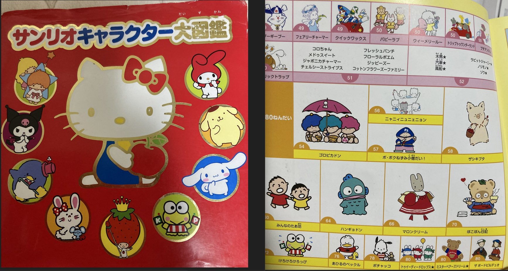 サンリオキャラクター大図鑑 帯付き