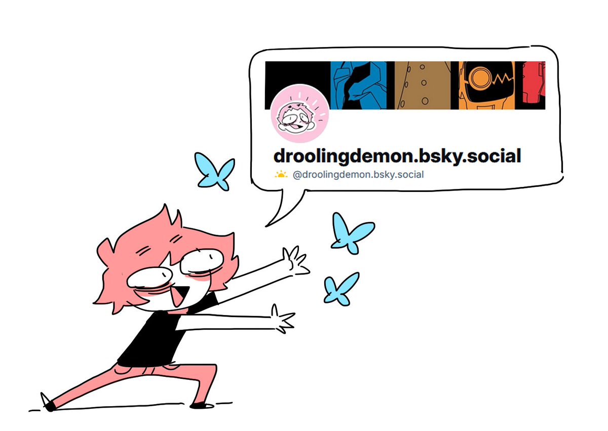 Drooling_Demon's tweet image. im at that other place btw! feel free to follow me there! im not abandoning twitter but hoping to hang on greener pastures with all the other cool people