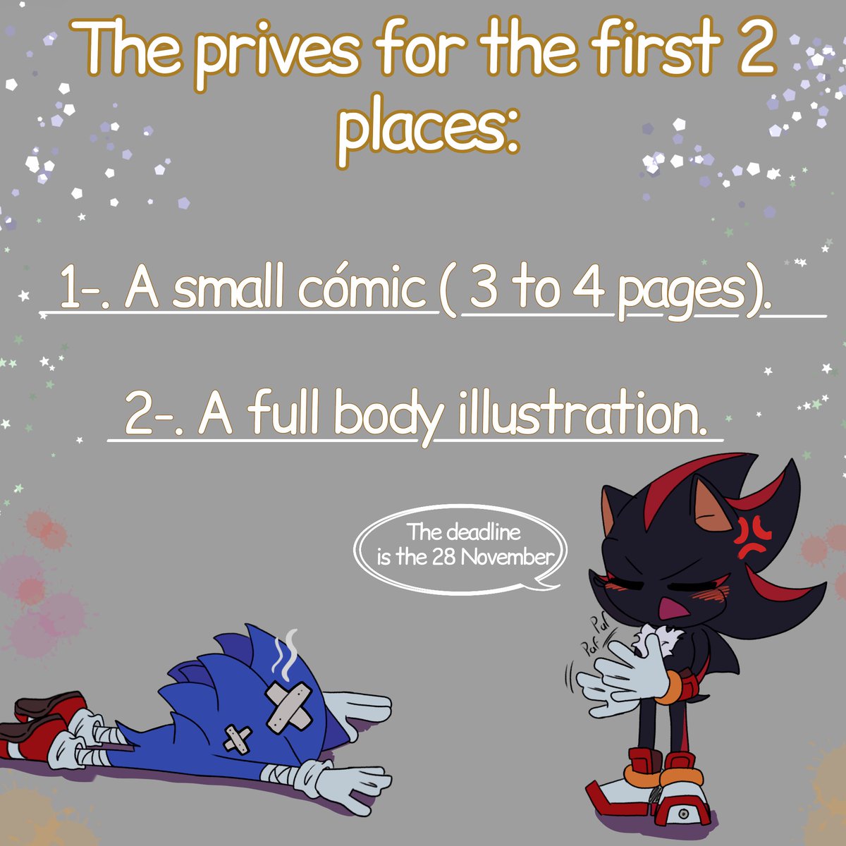 Eliza_chan2912's tweet image. ✨️🖌Art Raffle🎨

To celebrate that we are 1k😊💜🎉 (it's the first time I'm doing this and I'm nervous).

Rules:
-Must be following me
-Like and repost this

#artraffle #SonicTheHedeghog #ShadowTheHedegehog #sonadow