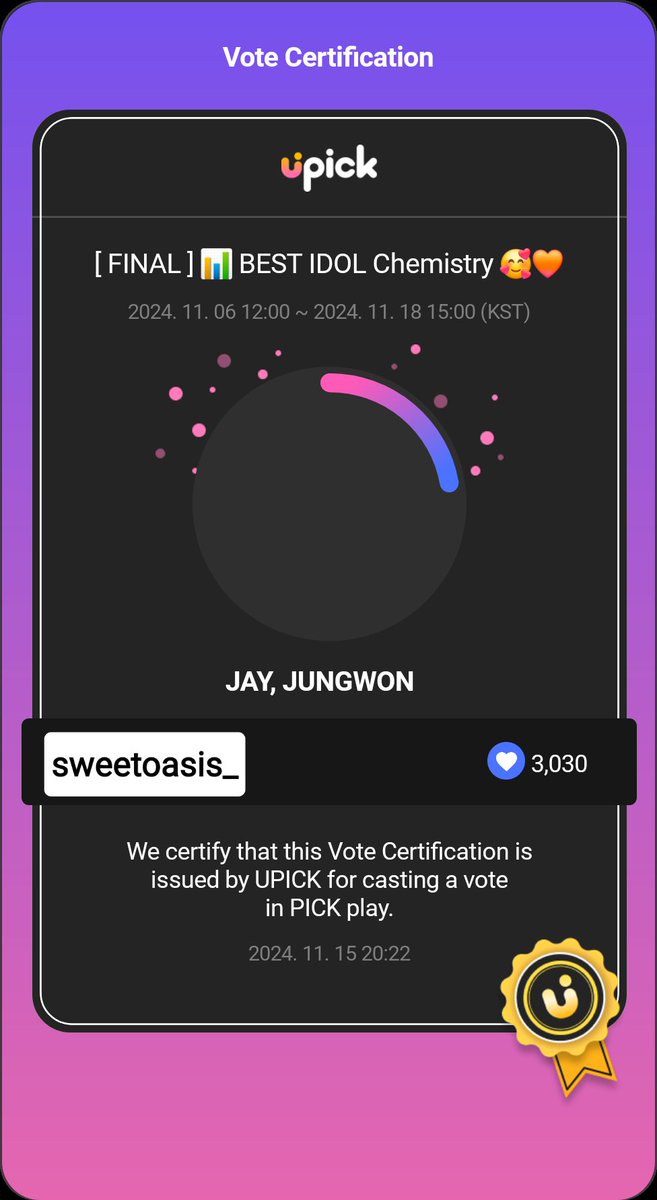 sweetoasis_'s tweet photo. ✅DEAL DONE✅ | #sweetsisproofs

3,030 + 770 + 4,650 + 3,305 + 5,600 = 17,355 Blue Jams casted for #ENHYPEN in UPICK.

The mechanics weren't completed but I decided to vote for them with extra Blue Jams. https://t.co/4x2xohdzow