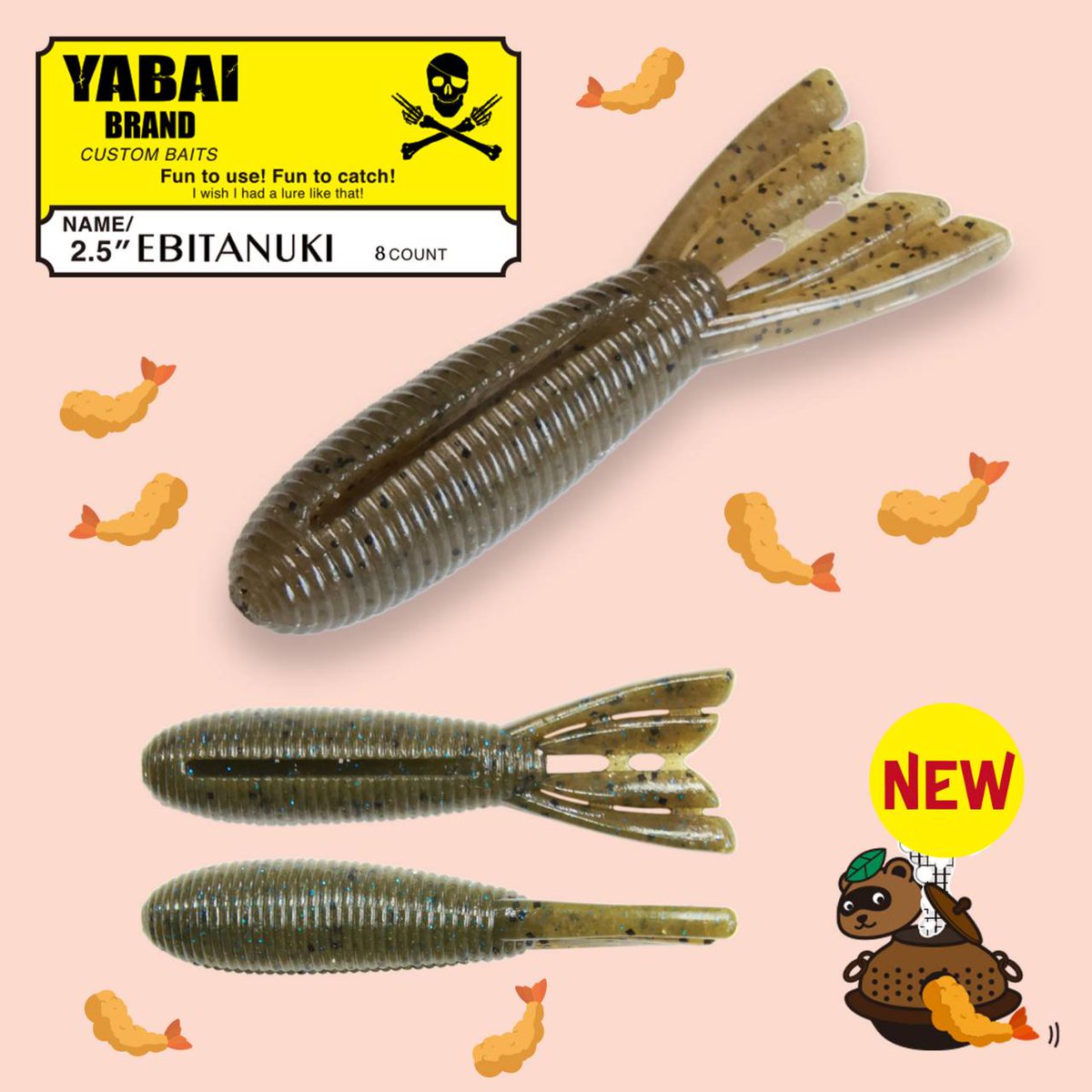 53fvHkfTCLKmR0z's tweet photo. もうすぐ発売、エビタヌキ6兄弟です😉❗
★YABAI BRAND 2.5"エビタヌキ★
#ゲーリーインターナショナル
#garyinternational
#ゲーリーヤマモト
#garyyamamoto
#ゲーリーつり部
#バス釣り
#バスフィッシング
#bassfishing
#ヤバイブランド
#yabaibrand
#エビタヌキ
#ebitanuki
#広告
#PR
#須藤雅弘 https://t.co/p5CWfG3lHL