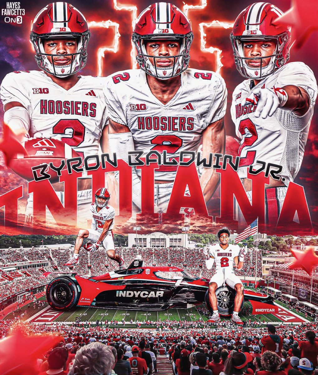 HoosierHeads's tweet photo. 4⭐️ DB Byron Baldwin commits to Indiana!

Baldwin becomes the 4th highest ranked recruit in IU history per @247Sports.

IU’s 2025 class jumps to 39th nationally and not done yet. #iufb https://t.co/GXKwtM11zm