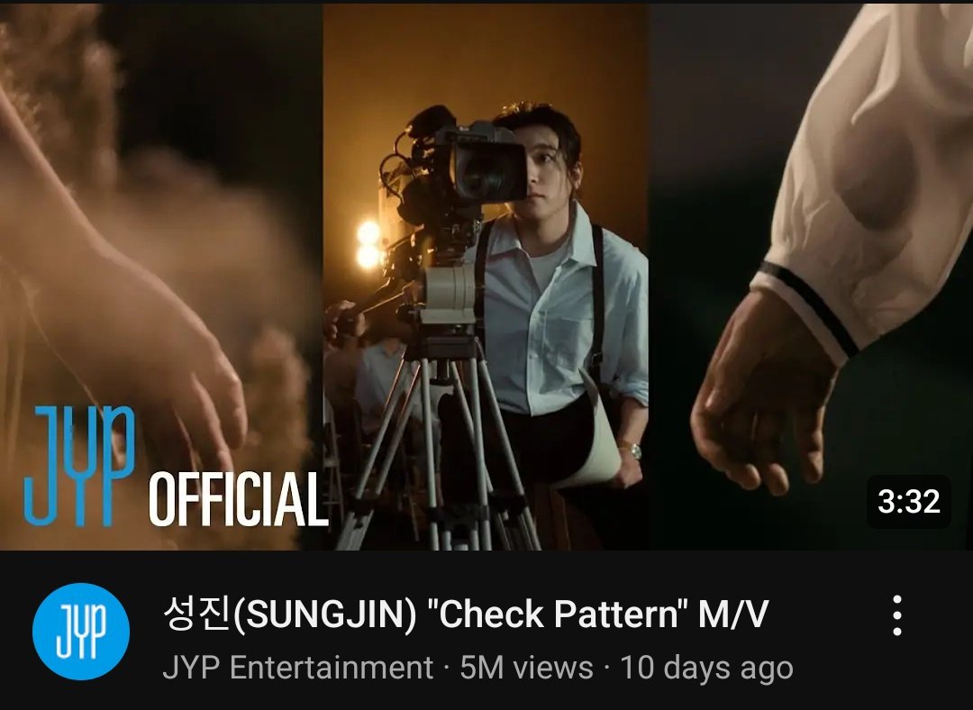 day6news_'s tweet photo. [INFO] #SUNGJIN "Check Pattern" M/V has now surpassed 𝟓 𝐌𝐈𝐋𝐋𝐈𝐎𝐍 views!🎉
 
https://t.co/9TVVGKa4mz

#Check_Pattern #성진_30
#SUNGJIN_30 #성진 
#DAY6 #데이식스 
@day6official https://t.co/DYUU1KJOsM