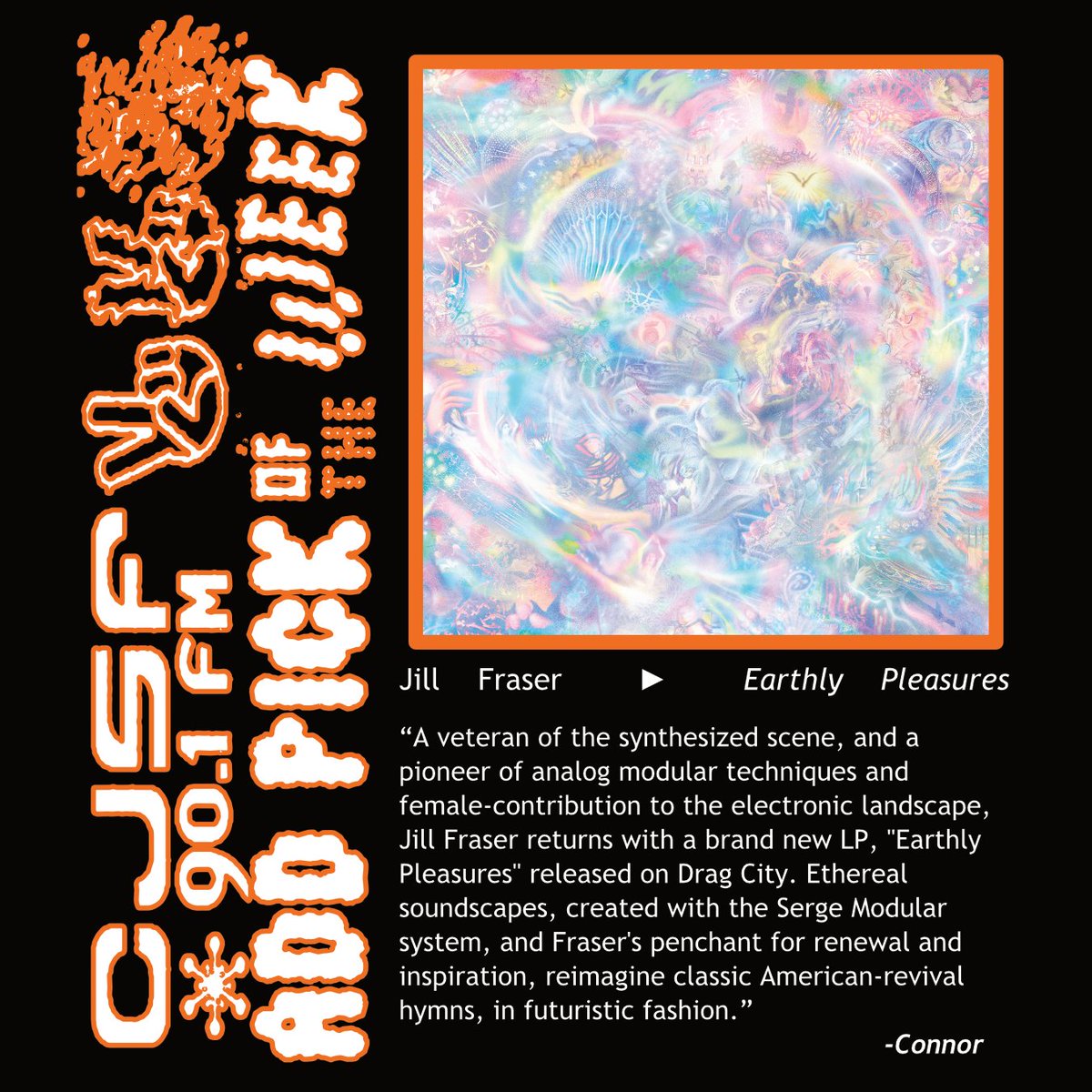 CJSF's tweet image. Our last #ChartPick on this website is here: check out this week&apos;s #CJSFCharts below, as well as today&apos;s #CJSFPick (Earthly Pleasures by Jill Fraser.)

Thanks for all the good times, everyone! See you on the other side...