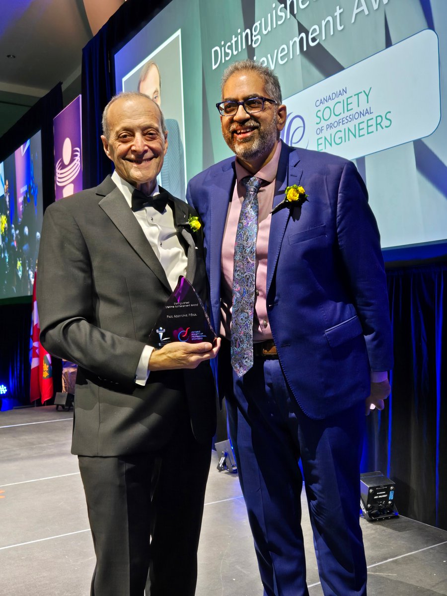 O_S_P_E's tweet photo. 🏆Congratulations to Paul Acchione, P.Eng., on winning the Ontario Professional Engineers Distinguished Lifetime Achievement Award presented by the Canadian Society of Professional Engineers (CSPE)!

#OSPELeads #EngineersLead #OPEA #EngineeringExcellence https://t.co/eXW8zogO65