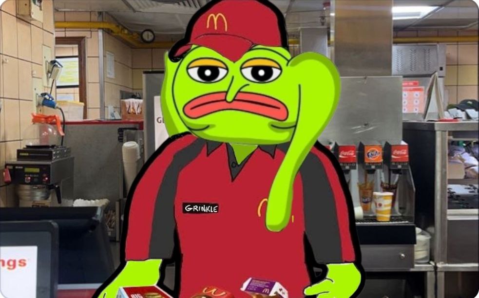 DanielMacrae13's tweet photo. I guess I'll have to keep saying " do you want fries with that" for a while longer. @GrinkleEth  $pepe

CA 0x6542006e6b512c62bf043444cc0126f876af78c7 https://t.co/jfxZ6G3o6K