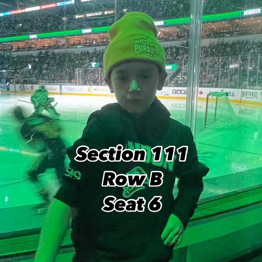 sneezyroo's tweet photo. Go @LondonKnights Go. @CoultersRx  I’m pumped to be back watching and supporting these guys. #snapshotgiveaway 
Section 111, row B Seat 6 https://t.co/DPw5yjZj33