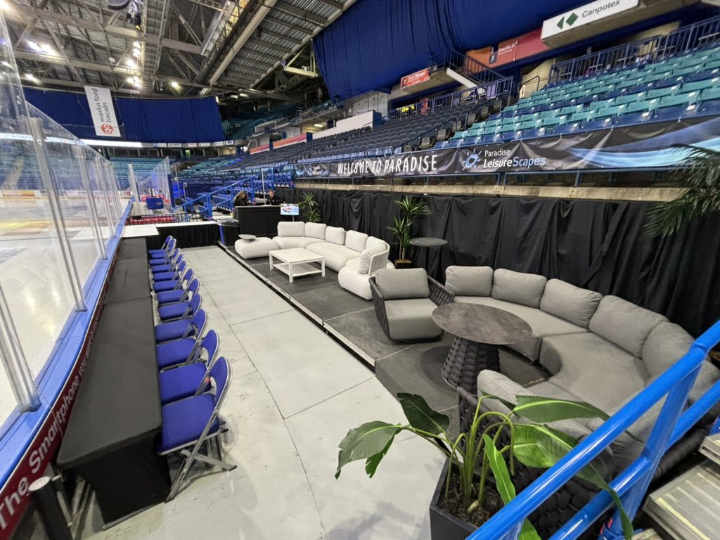 Debuting a new premium space tonight at <a href="/SaskTelCtr/">SaskTel Centre</a> for <a href="/BladesHockey/">Saskatoon Blades</a> and <a href="/SaskRushLAX/">Saskatchewan Rush</a> games this season. 

The Paradise Patio!