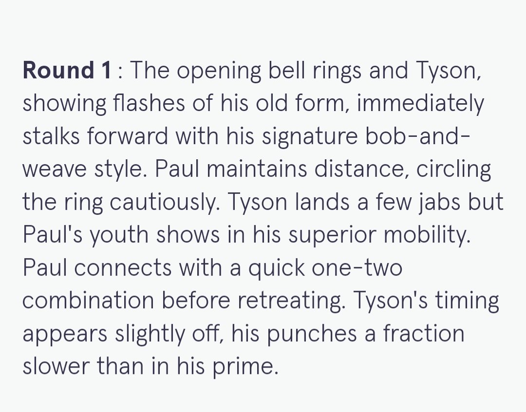#round1 script of the #MikeTysonvsJakePaul fight!