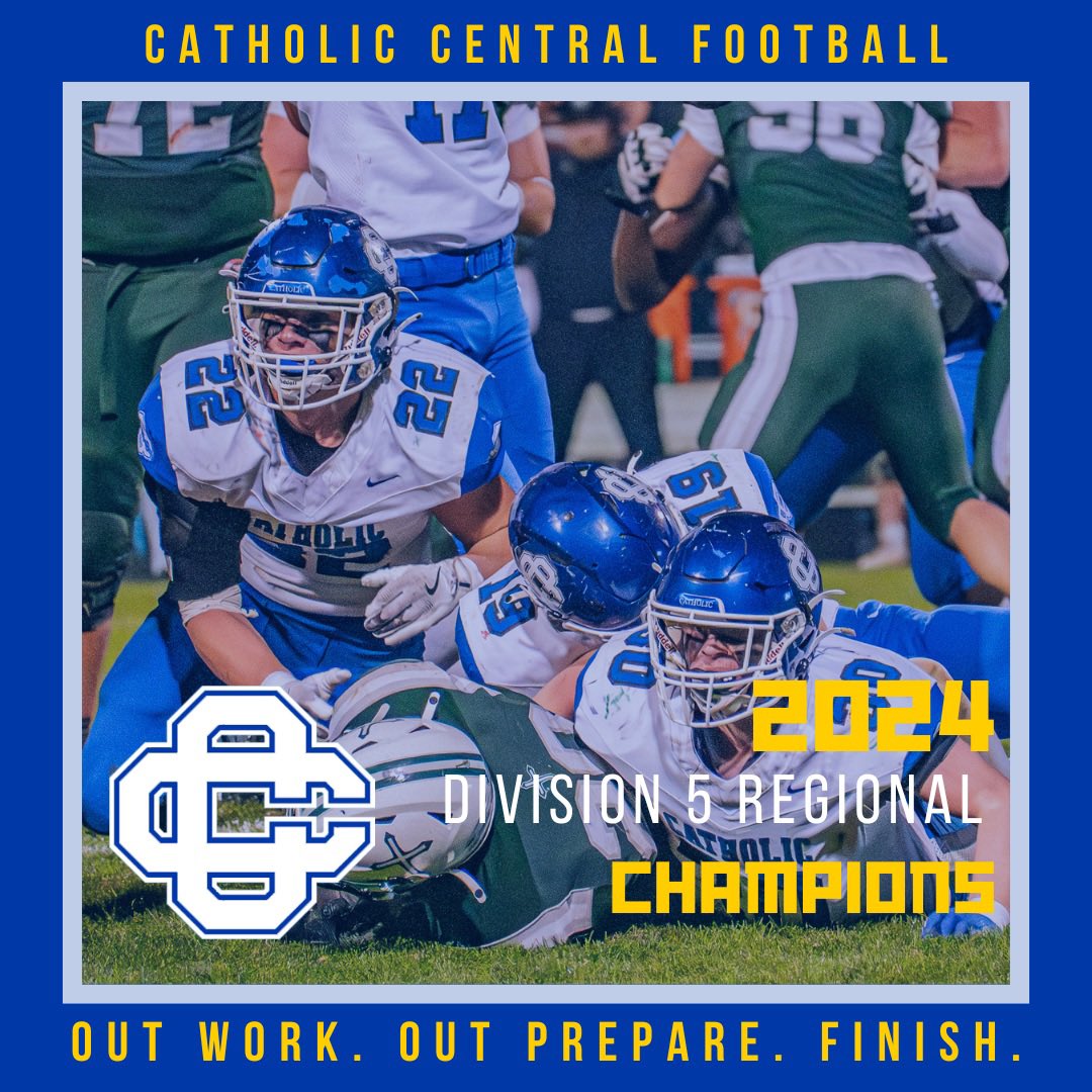 Grand Rapids Catholic Central Football π (@grcc_cougarsfb) on Twitter photo Final from the CAT:
Catholic Central 21
Kalamazoo United 14
The Cougars are Regional Champions and move on to the Semifinals next Saturday!
More information to come when we know it.
<a href="/FOX17Blitz/">FOX 17 Blitz</a> <a href="/wzzm13/">13 On Your Side</a> <a href="/WOODTV/">WOOD TV8</a> <a href="/WOODRADIO/">WOODRADIO</a> <a href="/TheD_Zone/">The D Zone</a> <a href="/MichFBFrenzy/">Michigan Prep Frenzy</a> Final from the CAT:
Catholic Central 21
Kalamazoo United 14
The Cougars are Regional Champions and move on to the Semifinals next Saturday!
More information to come when we know it.
<a href="/FOX17Blitz/">FOX 17 Blitz</a> <a href="/wzzm13/">13 On Your Side</a> <a href="/WOODTV/">WOOD TV8</a> <a href="/WOODRADIO/">WOODRADIO</a> <a href="/TheD_Zone/">The D Zone</a> <a href="/MichFBFrenzy/">Michigan Prep Frenzy</a>