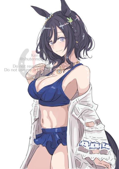 ウマ娘用マークはこんな感じがいいかしらあとは日付入れるといいのかな(楽しくなってきた) 