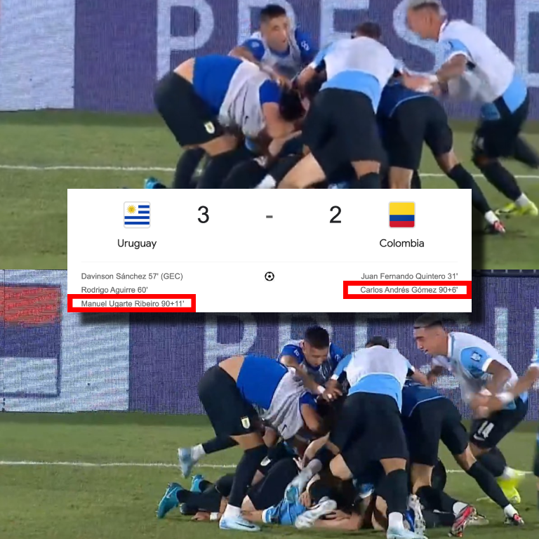 No trates de entenderlo, no tiene explicación. Cosas de las mejores eliminatorias del planeta. Cosas del DEPORTE MÁS HERMOSO DEL MUNDO.