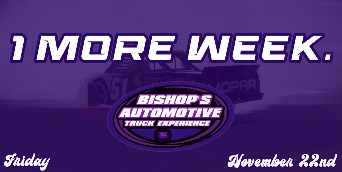 November, 22nd marks the return of the trucks dont miss out, Tell your friends! ⚡

#NABARTracing #BATEtrucks #NABARTplayoffs #NR2003 #NASCAR