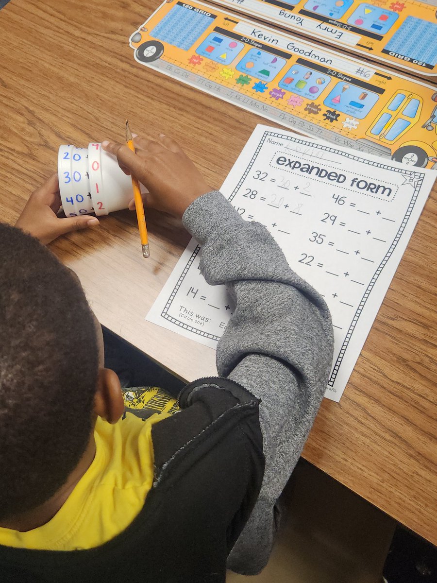 Cooley1st's tweet photo. Practicing Expanded Form in math! https://t.co/TY23X3BRa9