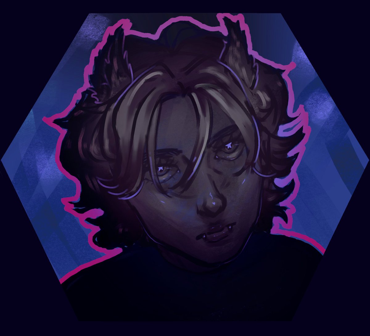 hiii guys, it’s been a minute 💜💕 artblock/writers block has been a nightmare but I am alive and I just made this so 🤲 here ya go! #Procreate #digitalart #characterdesign #oc #portrait #digitalpainting