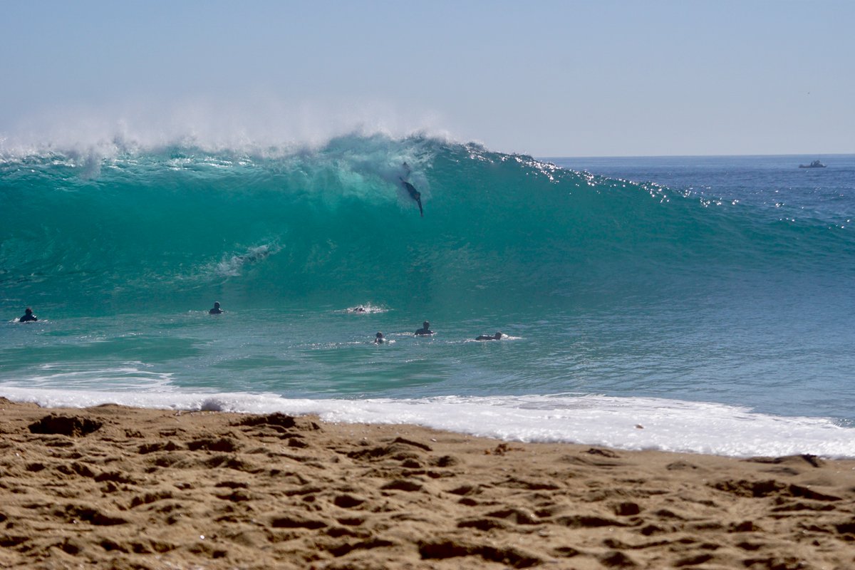RossFletcher76's tweet photo. A pretty big one at The Wedge in Newport Beach #bodysurfing #surfing #surfphotography #oceanart https://t.co/y3PugitW7W