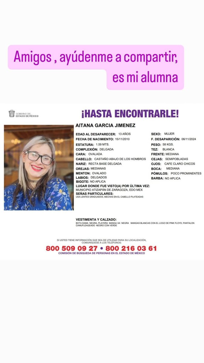 Maraca2's tweet photo. Gracias por tu RP! #HastaEncontrarla https://t.co/0JsYzosPQT