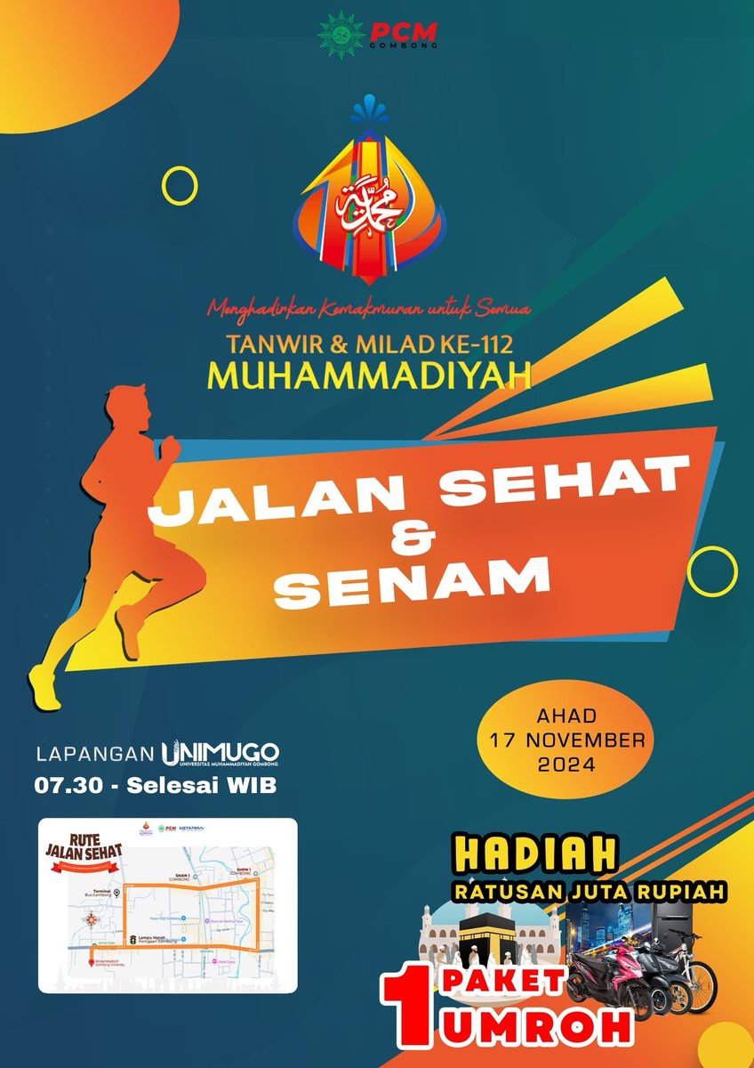 Ummat_Kebumen's tweet photo. #jalansehat #senam #umroh #sepedamotor WARGAMU  KEBUMEN #gombong #kebumen #viral https://t.co/n9vwJ5mfmV