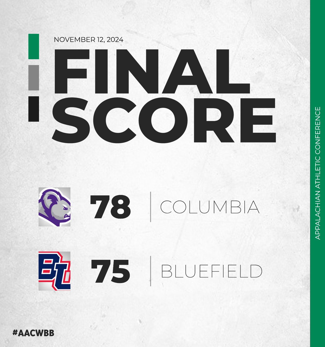 AAC Sports (@aacsports) on Twitter photo 🏀 FINAL
Five players scored in double figures as <a href="/GoKoalas/">Columbia College Athletics</a> pulled out a 3-point #AACWBB win at <a href="/BluefieldRams/">Bluefield Rams</a>
Anaya Muhammad and Makayla Street led the Koalas with 18 points each. Destiny Long led Bluefield with 30
#NAIAWBB 🏀 FINAL
Five players scored in double figures as <a href="/GoKoalas/">Columbia College Athletics</a> pulled out a 3-point #AACWBB win at <a href="/BluefieldRams/">Bluefield Rams</a>
Anaya Muhammad and Makayla Street led the Koalas with 18 points each. Destiny Long led Bluefield with 30
#NAIAWBB