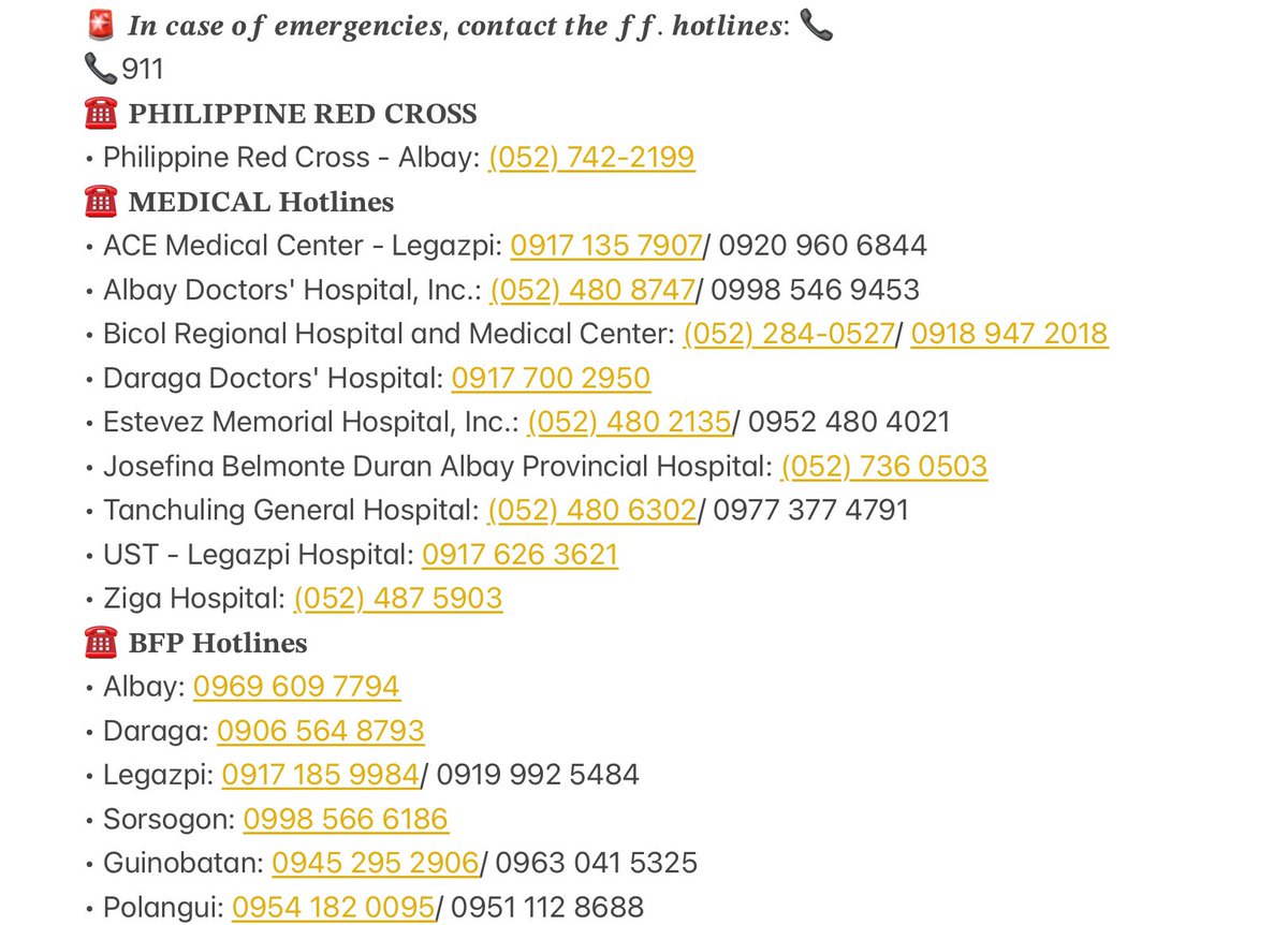 scoupsddadduuu's tweet photo. PLEASE HELP RT‼️

save this emergency hotlines now.

#PepitoPh https://t.co/2976j8IL9Y