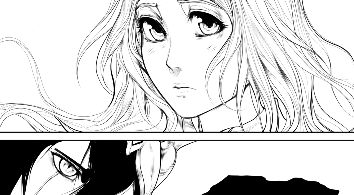 ManticorePoison's tweet photo. I'll share a portion of the page I'm preparing for marathon week.✨
#Ulquiorra #Orihime #Ulquihime #ウル織 https://t.co/EqyAl4jIyT
