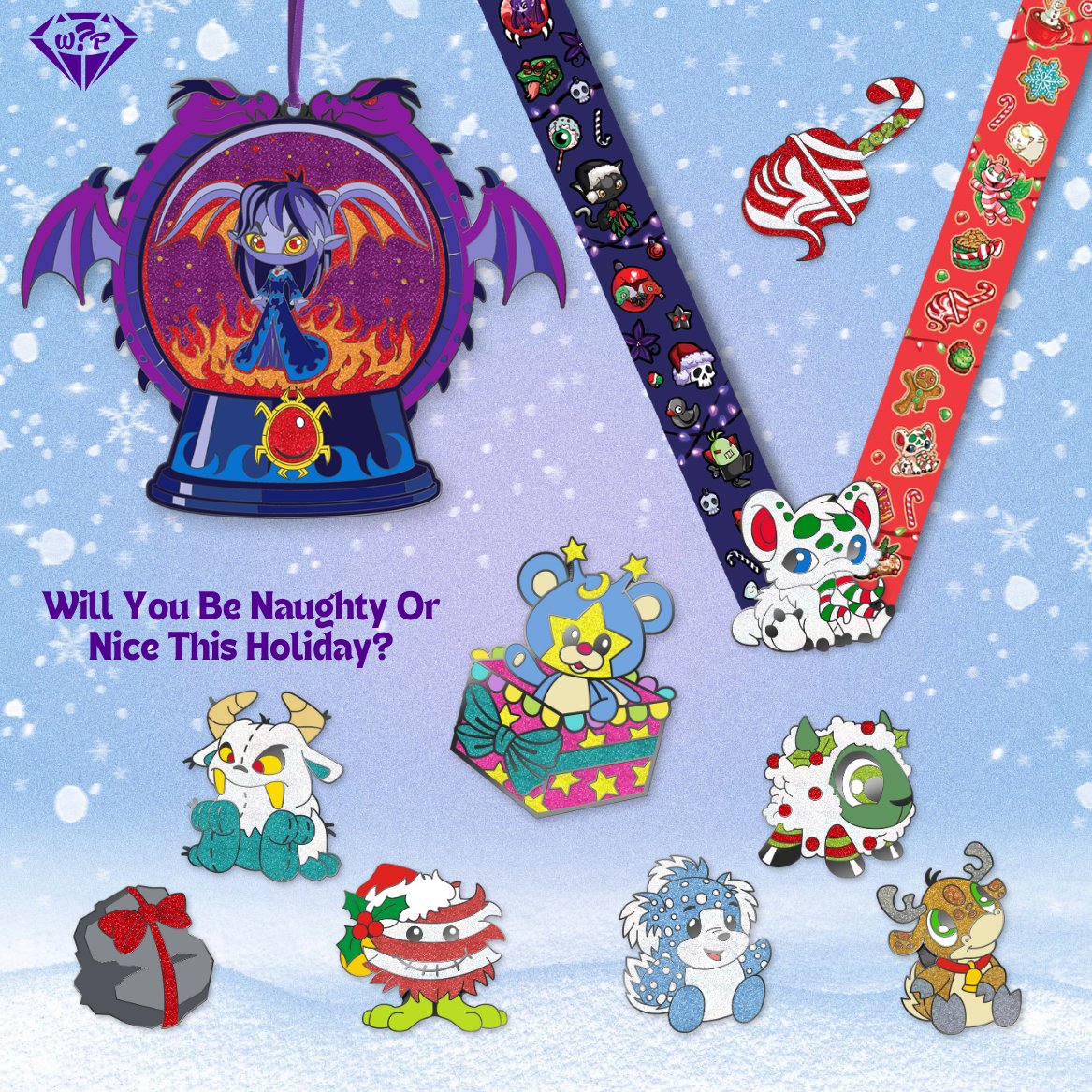 Neopets's tweet photo. Mark your calendars, Neopians! 📆  

Our friends at What's Your Passion Jewelry are going all out for their Neopets’ Birthday Bash Extravaganza!  🎉 🎂

November 15th @ 6pm EST, @WYPJewelry will be dropping lots of new goodies, unvaulting convention exclusives and deeply discounting some merch before it retires - you definitely don't want to miss this! 

Joining the 25th Anniversary Merch Collection are... ⭐ 4 Petpet Pins (Doglefox, Faellie, Kadoatie & Meepit) as well as a commemorative 4” ornament and a new limited edition lanyard design! 🌈
  
🎄 What's this? There's more! 🎄

Are you feeling naughty or nice this holiday season? No, that's not a trick question from a Dark Faerie! 

WYP will be releasing two holiday mini pin sets with Naughty and Nice themes! 🎁
 
💫 Convention Exclusive Mystery Bag! 💫

What will you get? It’s a surprise! 😉 Items inside this mystery bag are all retired convention exclusives - what an epic throwback!

Find out more on:
⭐ https://t.co/QLEVa6k4pY