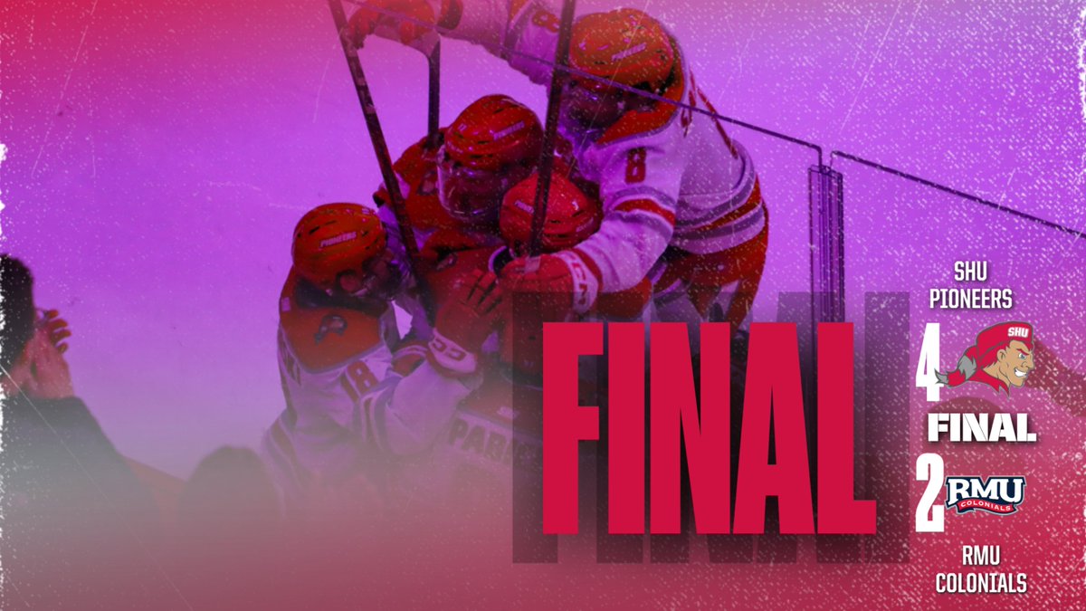 sacredheartmih's tweet photo. Pioneers get the big win at home after two goals in the last minute of the game!

#WeAreSHU https://t.co/mBd7PxkbXq