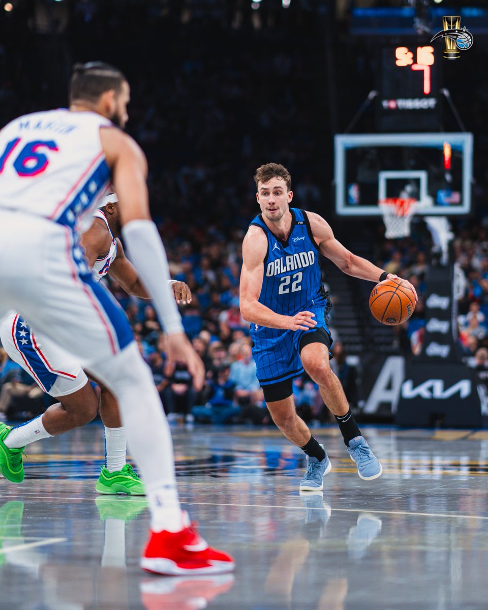 Franz Wagner in his last six games:  

28 pts, 8 reb, 6 ast 
27 pts, 5 reb, 6 ast 
23 pts, 4 reb, 7 ast 
32 pts, 8 reb, 5 ast, 3 stl 
29 pts, 3 reb, 6 ast
31 pts, 11 reb, 6 ast