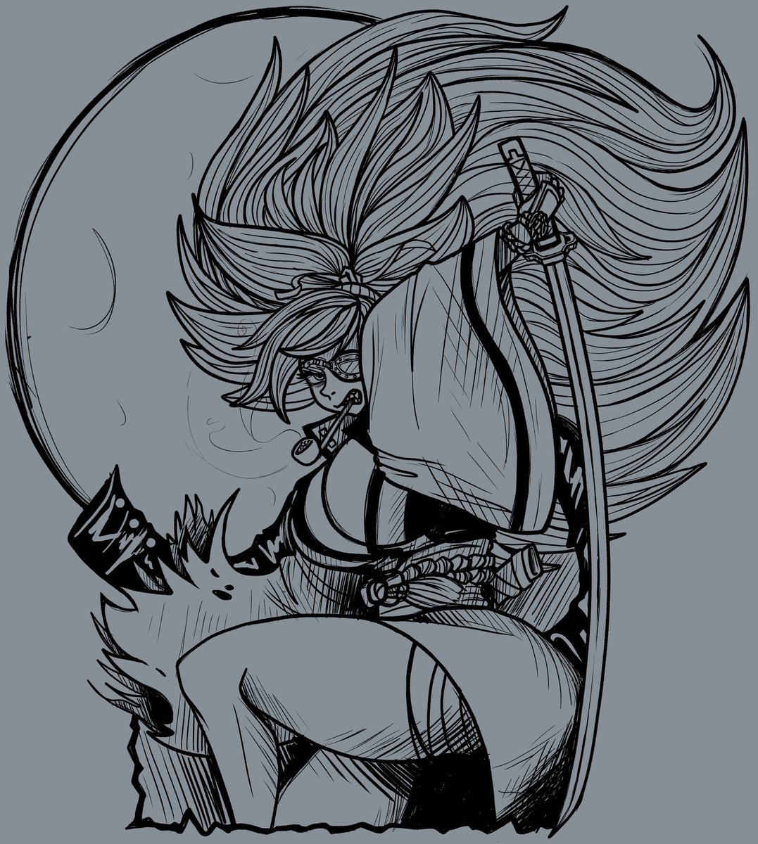 PhattyDoinker's tweet photo. #ggst_fa #baiken https://t.co/8vPRrTpPMa