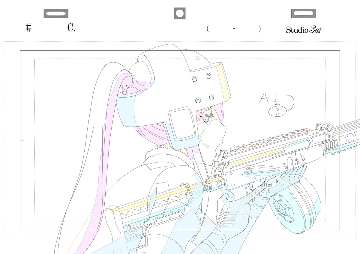 yshjsw's tweet image. I participated as 2nd key animator/ 第二原画 for ep #07 of SAO Alternative: Gun Gale Online II. Ogawa-san, thank you for the opportunity 🙇♀️
Here's the 2nd key that I did for #06 and #07. Received permission to upload.
#ggo_anime