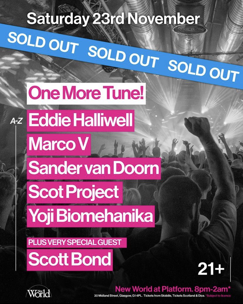yojidotdj's tweet photo. Glasgow! See you all next weekend!!
#onemoretune #platform https://t.co/tIciry6Ith