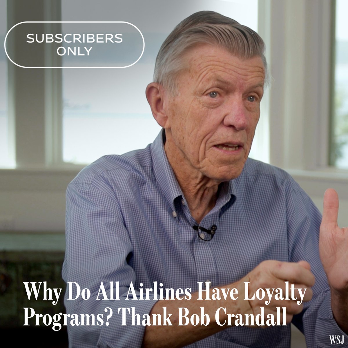 Watch: Bob Crandall led American Airlines as it created the first airline loyalty program. The former CEO sat down with WSJ to recount the strategies and challenges of launching AAdvantage. 🔗 on.wsj.com/40QoIJd