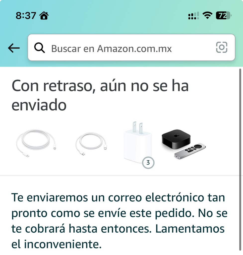 farfiz7's tweet photo. @amazonmex pedir a las 7am el primer día del buen fin en Amazon México y que 12 horas después te digan que no logran cumplir con su promesa de entrega deja mucho que desear https://t.co/UJR75G4N3p