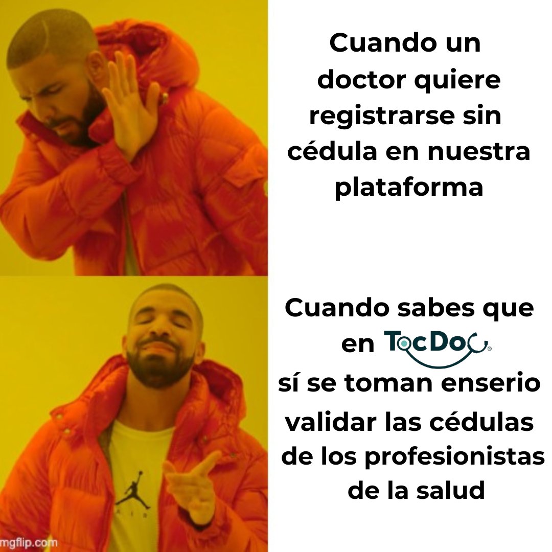 TocDoc_mx's tweet photo. Con nosotros eso de los #médicos #falsos, no pasa 😂😅.Ante todo, regimos una comunicación médica #ética y transparente para nuestros usuarios.
#TocDoc, tu guía de #salud en línea. https://t.co/am0P6dozmd #Tocdoc #salud #méxico #MarilynCote #meme #trend #risa #humor https://t.co/hi3o2GWdP4