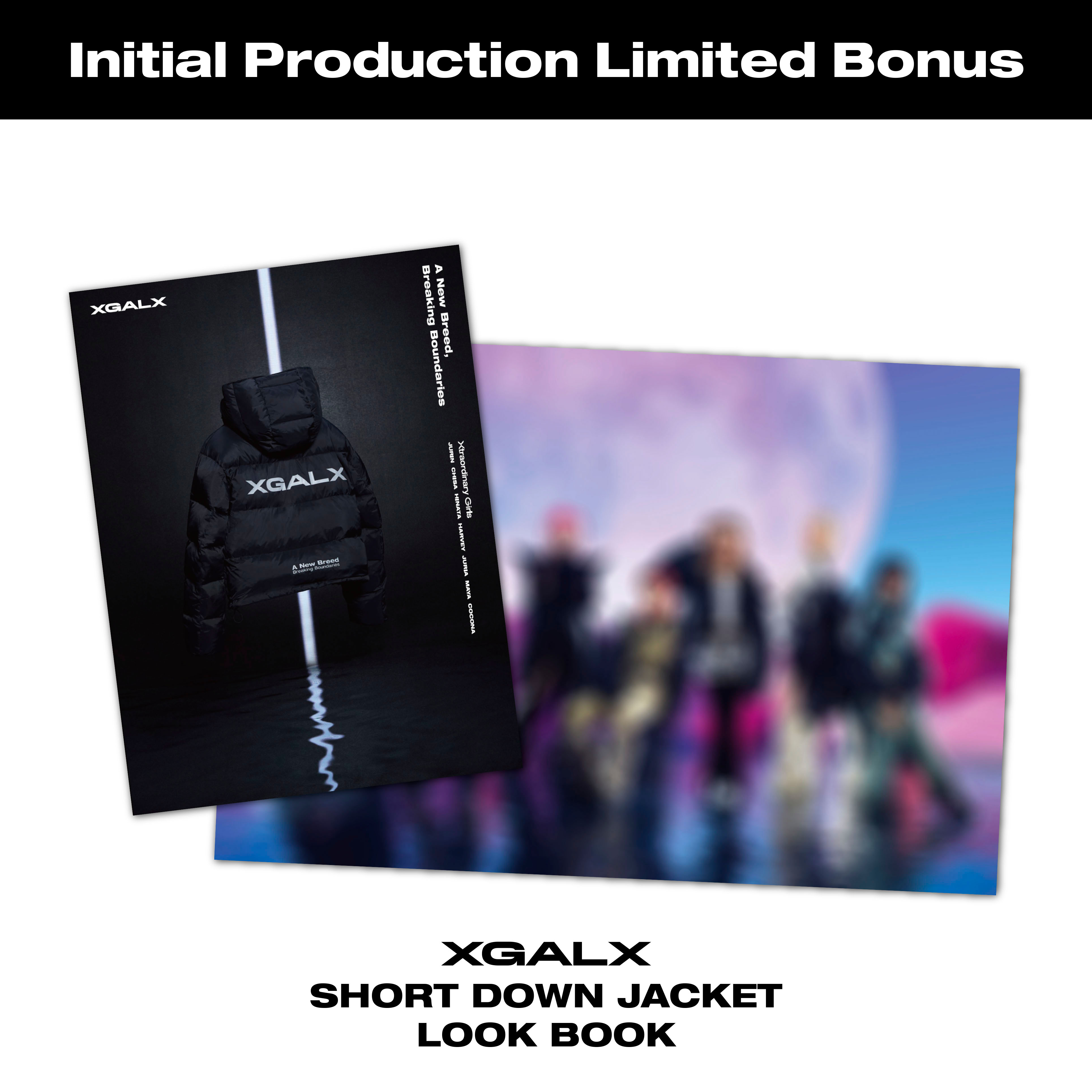 XG XGALX ショートダウンジャケットLサイズ EXCLUSIVE PRODUCTS】XGALX SHORT DOWN JACKET MERCHANDISE