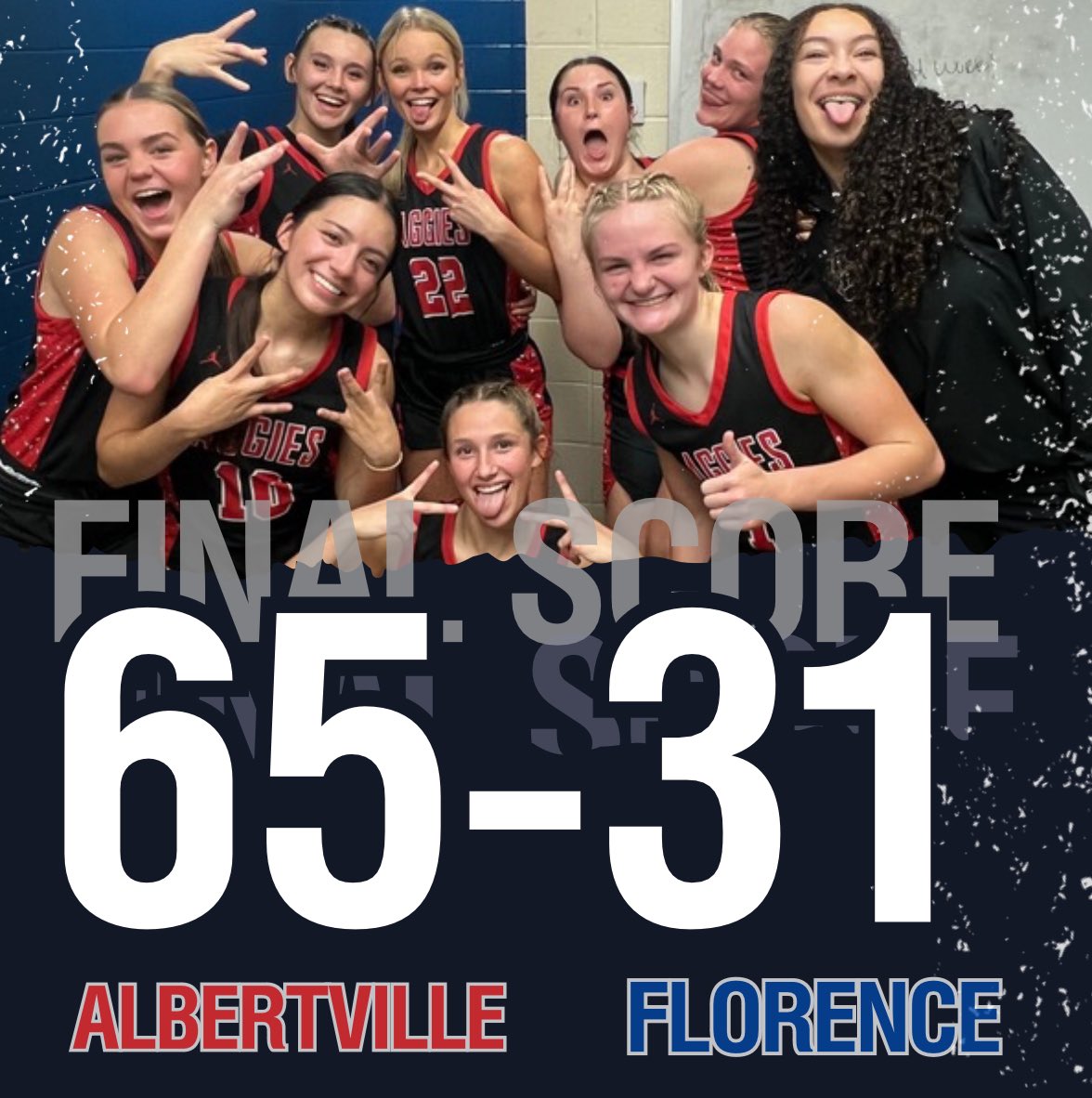 AlbertvilleGB's tweet photo. Final from Florence! https://t.co/ctLkEpU0xi