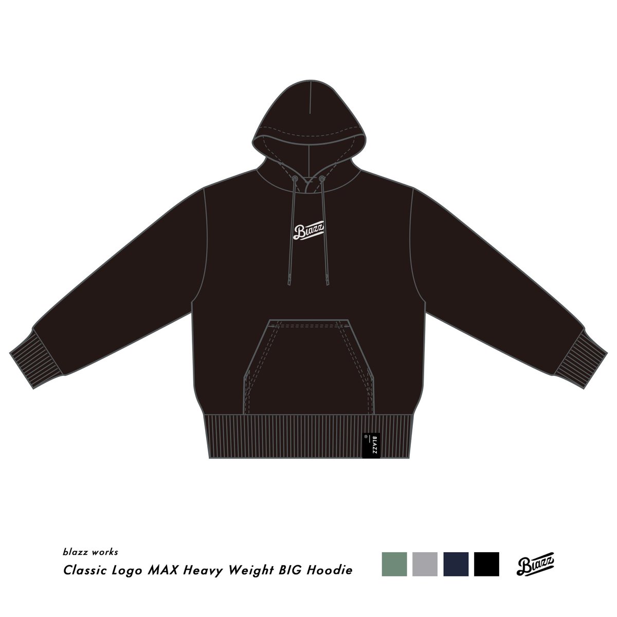 blazzworks's tweet image. CLASSIC LOGO MAX HEAVY WEIGHT BIG HOODIE [BLACK] *予約商品 

blazz.jp/items/94534147