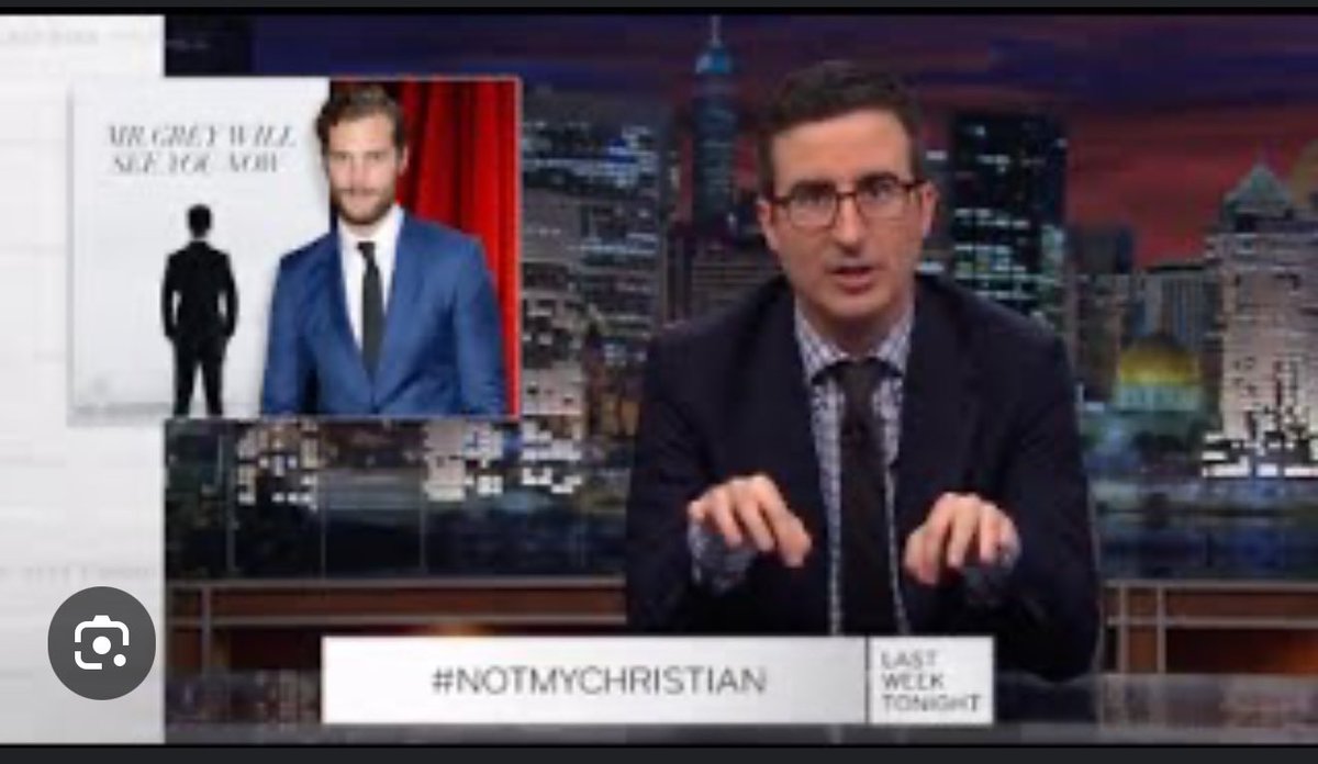 MaddisonStars's tweet photo. @santabutcool11 @DiscussingFilm the #notmychristmas part of that reminded me of the John Oliver bit where in his show he would mention this guy name christian and then ended it with #notmychristian https://t.co/PWJwrn9LF5