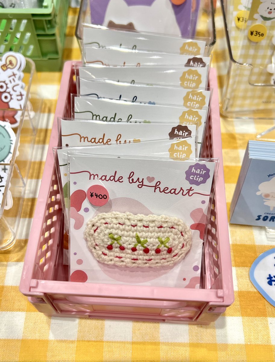 B-370 編みヘアピンもあります！
ぜひお越しください(*≧∀≦*)

#デザフェス60