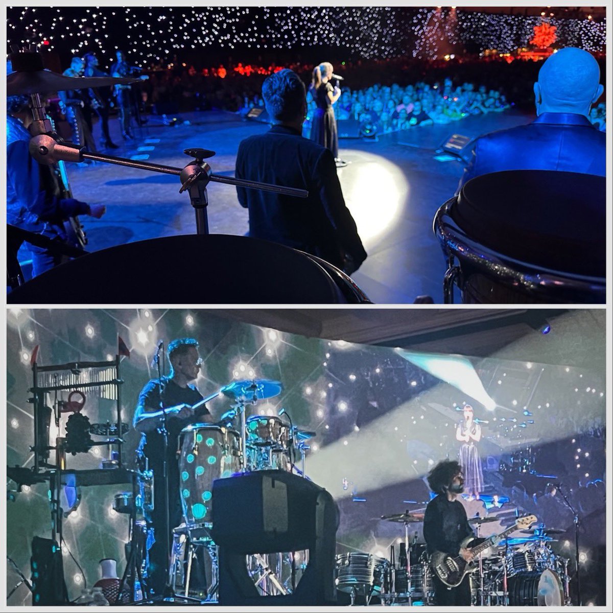 Amazing night with the people of Las Vegas at Mandalay Bay. The energy is off the charts! #Humbling 
#KellyClarkson
#Percussion