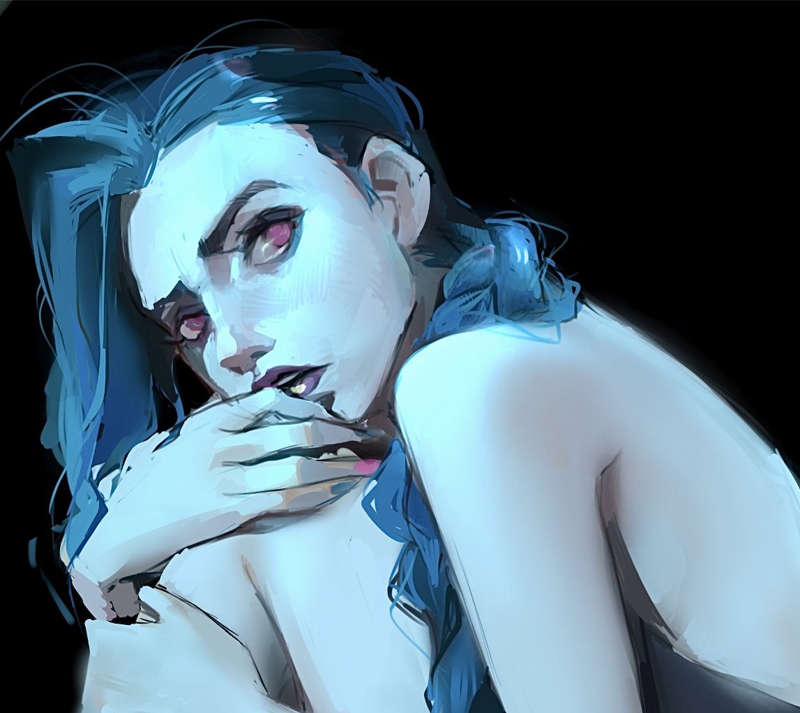 TanyaLehoux's tweet photo. Jinx wip 💥 #Arcane2 #arcanenetflix https://t.co/vFHcJUM8Cs