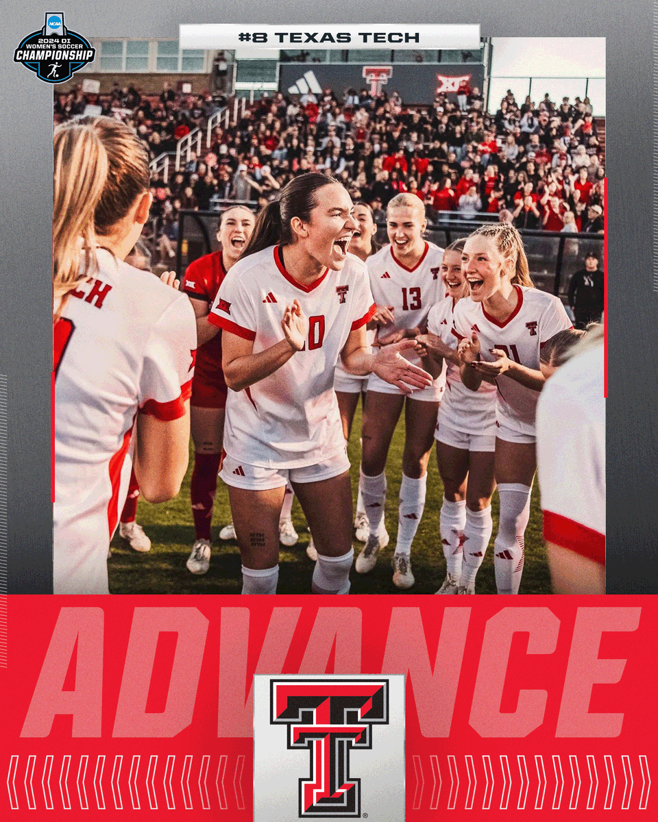 NCAA Soccer (@ncaasoccer) on Twitter photo TEXAS TECH TAKES IT 💥
(8) <a href="/TexasTechSoccer/">Texas Tech Soccer</a> defeats LSU, 2-1, to advance to the next round of the 2024 NCAA Women's Soccer Tournament.
#NCAASoccer TEXAS TECH TAKES IT 💥
(8) <a href="/TexasTechSoccer/">Texas Tech Soccer</a> defeats LSU, 2-1, to advance to the next round of the 2024 NCAA Women's Soccer Tournament.
#NCAASoccer