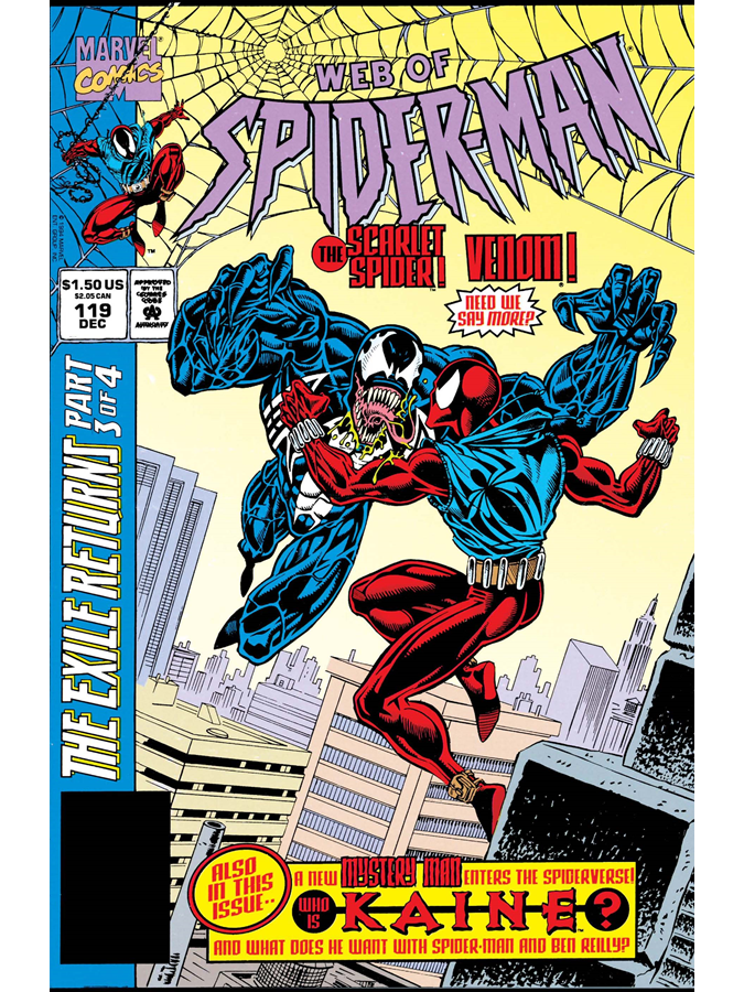 ClassicMarvel_'s tweet photo. Web of Spider-Man #119 cover dated December 1994. https://t.co/d27Ojg74zy