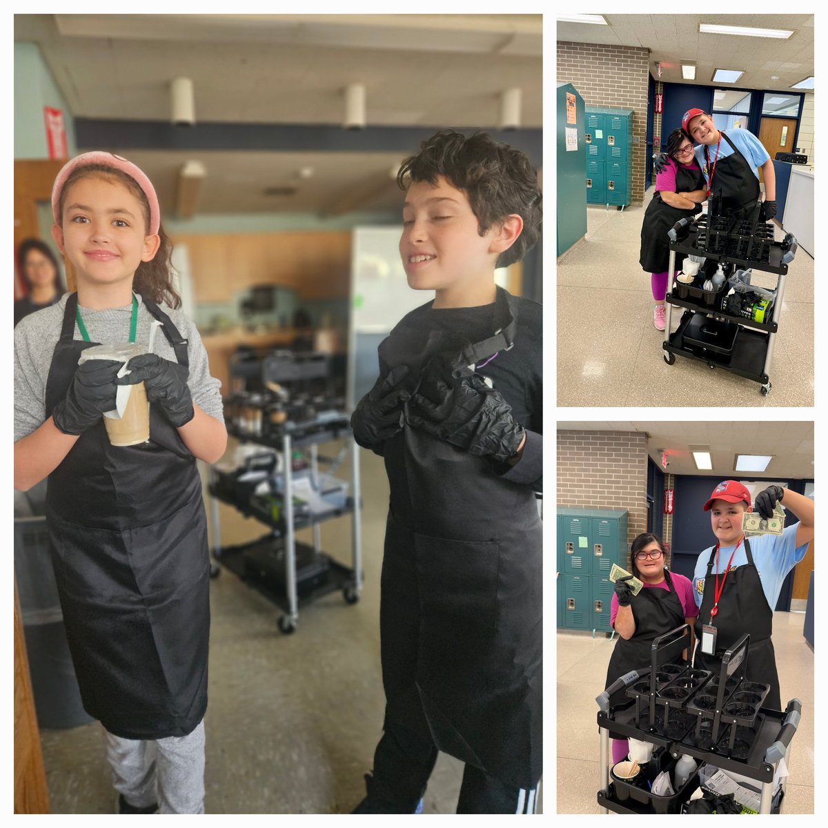 Mrs. Ham's POB Perk workers delivering the best iced coffee!🧋
<a href="/HBMATTLIN1/">Howard B. Mattlin</a> <a href="/POBSchools/">POB Schools</a>