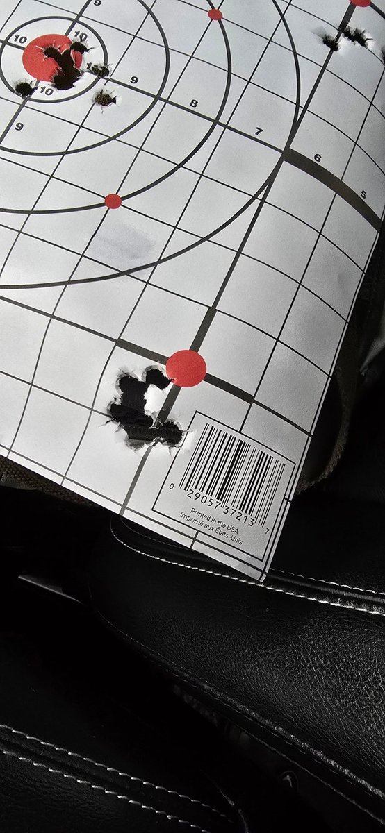 RoccoRoccs's tweet image. Not bad for 10 yards and freehand. The Beretta responded well to a barrel bushing. I&apos;m going back with reloads and my rest to see what she can really do!