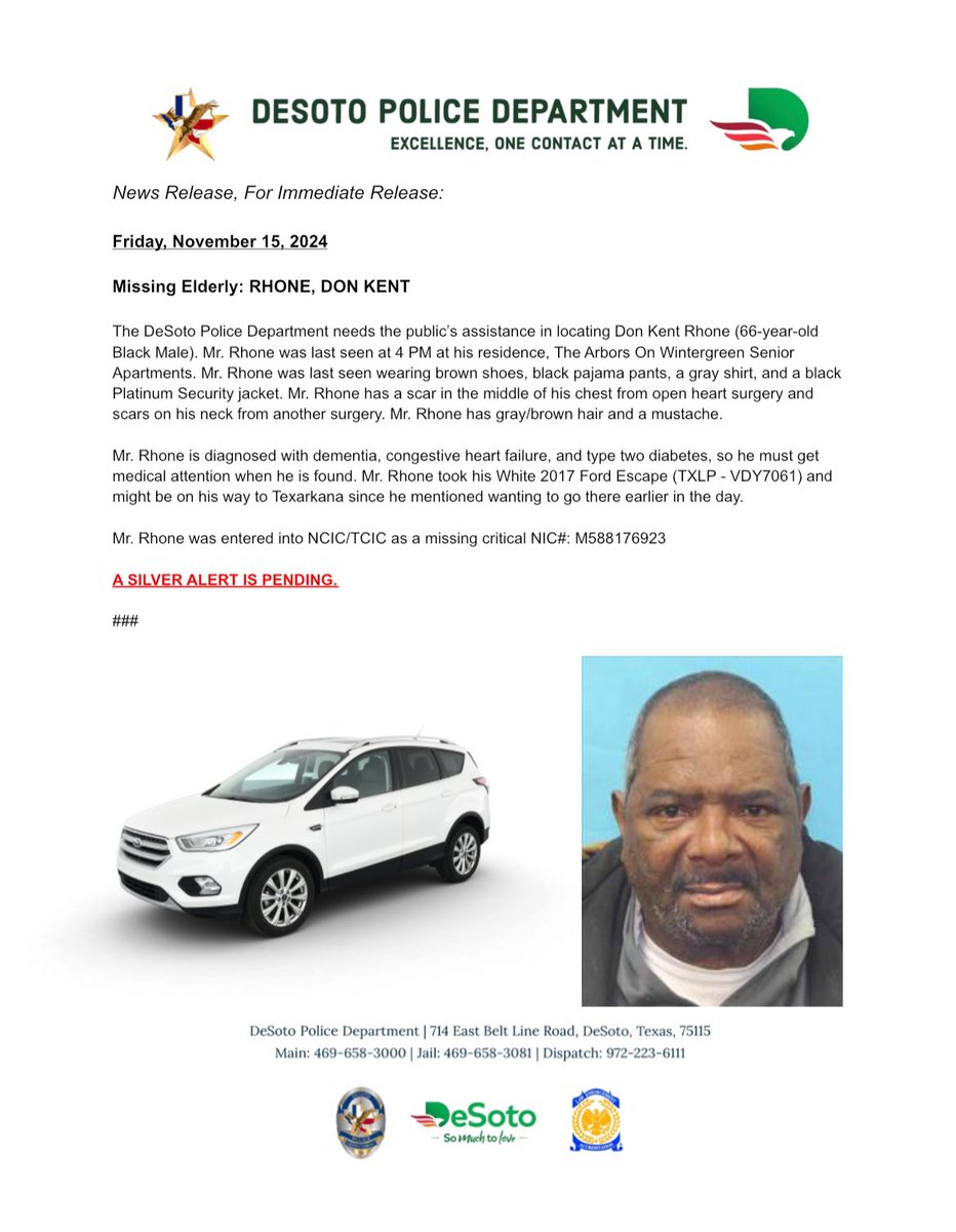 DeSoto Police Department tweet media