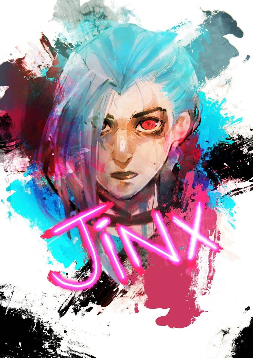 SaintrapA's tweet photo. Jinx fanart! On a roll now to finish backlogs! Hopefully not burning out anytime soon! #League_of_Legends #LeagueOfLegends #Arcane2  #arcane  #jinx  #jinxarcane https://t.co/fUJWpLAOMj