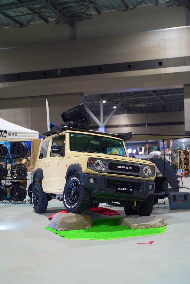 JATS_custom's tweet photo. FIELD STYLE EXPO2024

Jimnny展示中😳✨️
是非EXIZZLE-LINEブースへ‼️

 #EXIZZLELINE
 #FORCEwheel
 #RIVAIOFFROAD
 #RHINORACK
 #DELTAFORCE 
 #RIXBOX 
 #Jimnny 
 #FIELDSTYLE
 #FIELDSTYLEEXPO 
 #愛知 
 #JATS https://t.co/LxuQY8zT0T